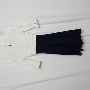 Ted Baker Women Dyana Jersey Frill Knitted Fit & Flare Dress Size 0 (zero)